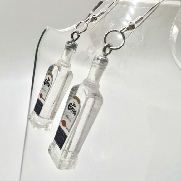 Jose Cuervo Tequila Earrings - New Years Eve Earrings - Alcohol Earrings - Picture 5 of 9